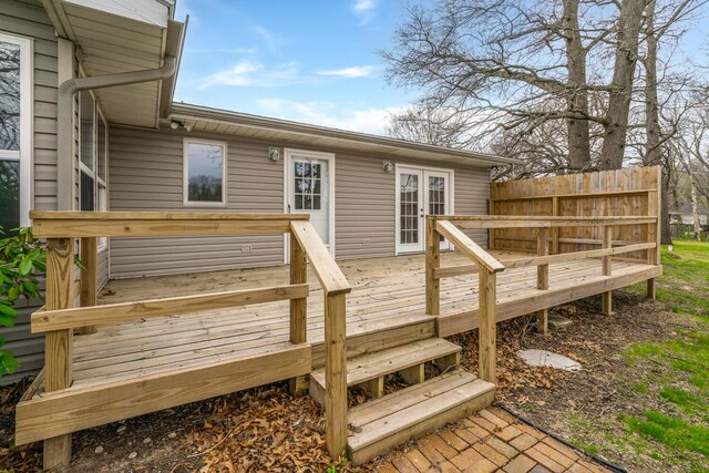11886 Riverside Dr, White Pigeon, MI 49099 - deck featuring french doors