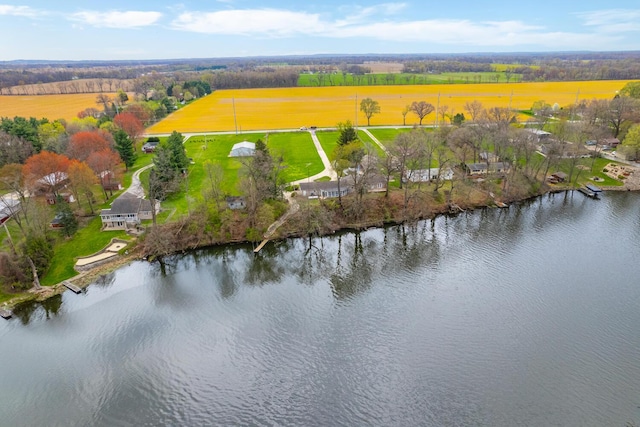 11886 Riverside Dr, White Pigeon, MI 49099 - aerial view featuring a water view