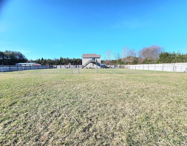 6039 W Morris Lake Rd, Mears, MI 49436 - view of yard with fence