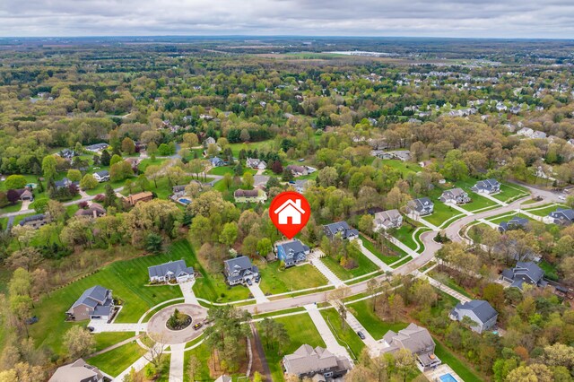 5849 Gavin Ln, Kalamazoo, MI 49009 - birds eye view of property with a residential view