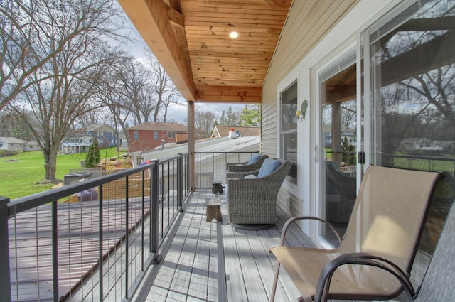 4790 Downing Dr, Pinckney, MI 48169 - deck featuring a residential view