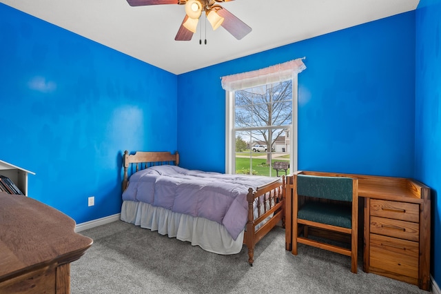 51441 Jordan St, Paw Paw, MI 49079 - bedroom with carpet flooring and a ceiling fan