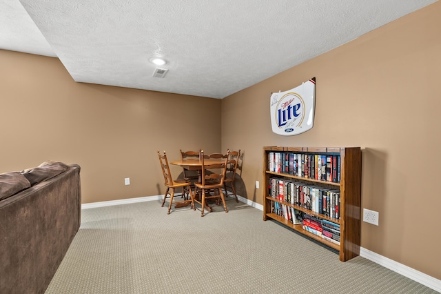 51441 Jordan St, Paw Paw, MI 49079 - dining room with carpet floors and a textured ceiling
