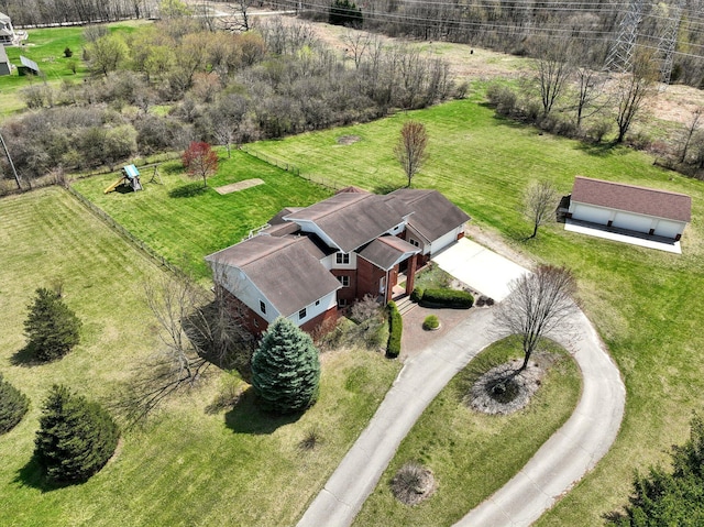 birds eye view of property