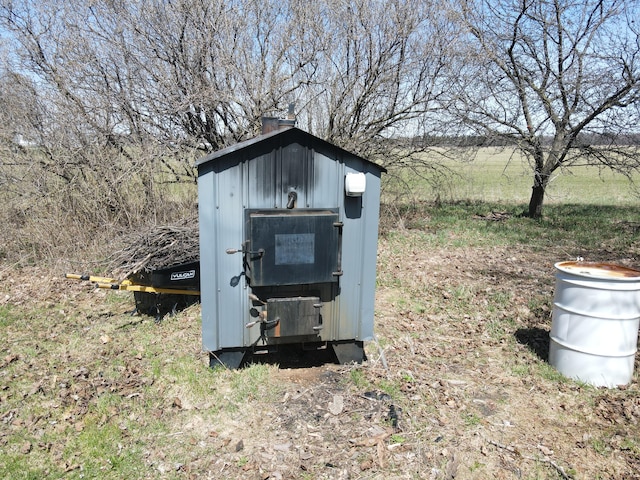 view of shed