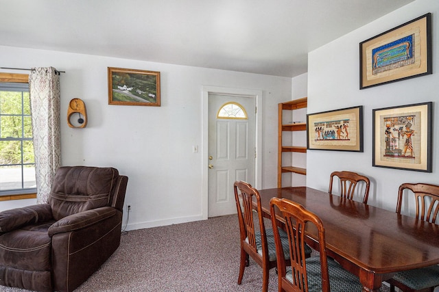 3175 Kalmbach Rd, Grass Lake, MI 49240 - dining space with plenty of natural light, carpet flooring, and baseboards