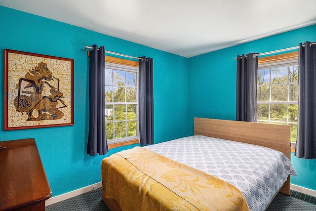 3175 Kalmbach Rd, Grass Lake, MI 49240 - carpeted bedroom featuring baseboards and multiple windows