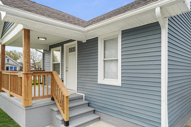 21611 Conners Ave, Warren, MI 48091 - doorway to property featuring a shingled roof