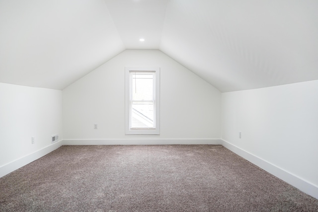 21611 Conners Ave, Warren, MI 48091 - bonus room with visible vents, baseboards, carpet, and lofted ceiling