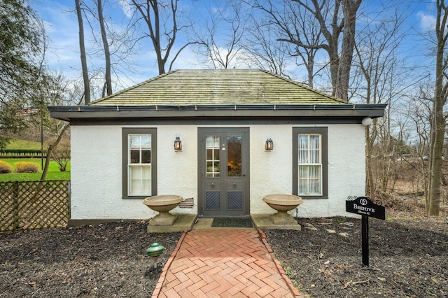 view of outdoor structure