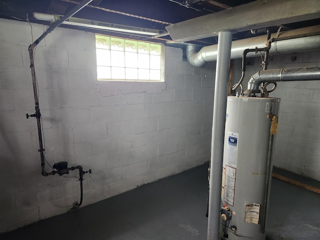 36707 Goddard Rd, Romulus, MI 48174 - below grade area featuring gas water heater