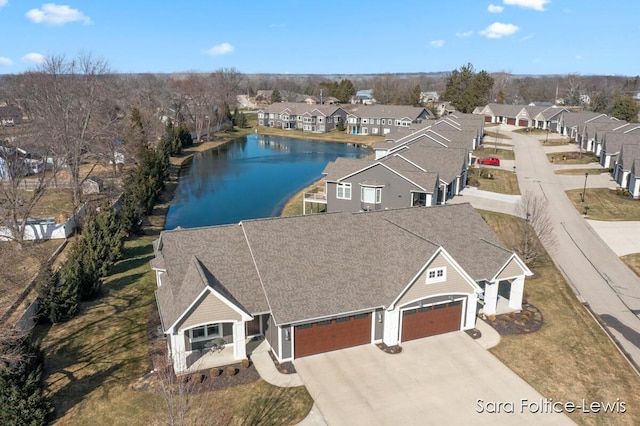 6501 Andres Xing Unit 14, Grandville, MI 49418 - bird's eye view featuring a residential view and a water view