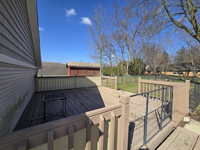 101 N Lewis St, Saline, MI 48176 - deck with a fenced backyard