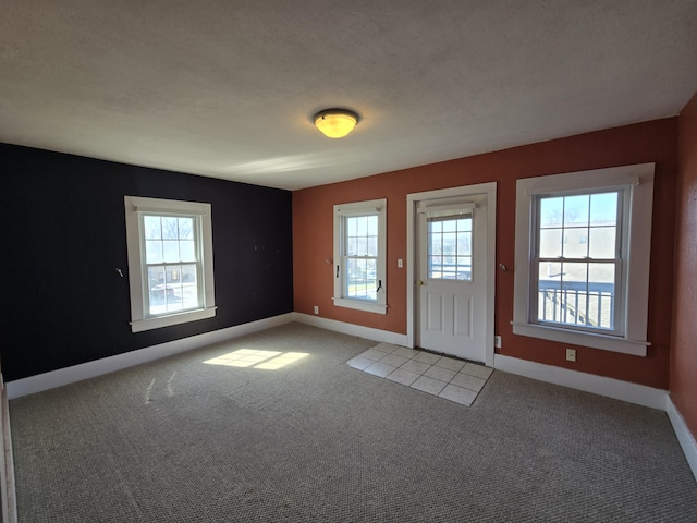 101 N Lewis St, Saline, MI 48176 - entrance foyer with light carpet and baseboards