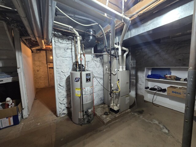 101 N Lewis St, Saline, MI 48176 - utilities featuring heating unit and gas water heater