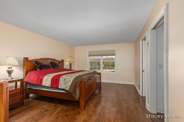 7174 Loma Linda Dr, Rockford, MI 49341 - bedroom with dark wood-type flooring and baseboards
