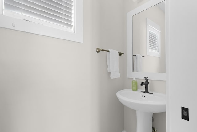 bathroom with a sink