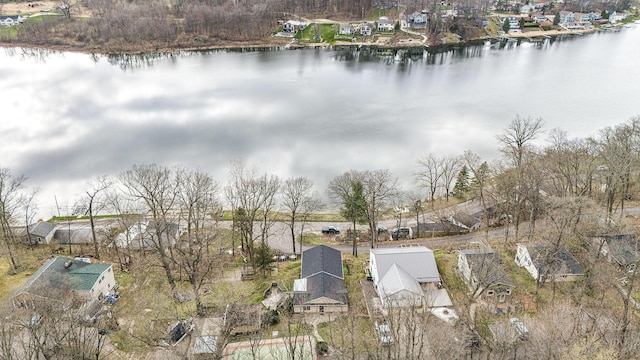 7229 Bordeau Dr NE, Belding, MI 48809 - birds eye view of property with a residential view and a water view