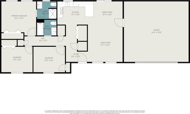 3574 Valley View Dr, Muskegon, MI 49444 - floor plan / room layout