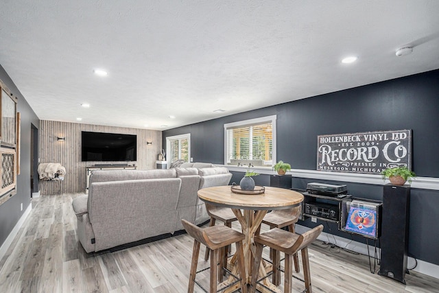 2537 Odawa Trl, Muskegon, MI 49444 - dining area with baseboards, wood finished floors, and recessed lighting