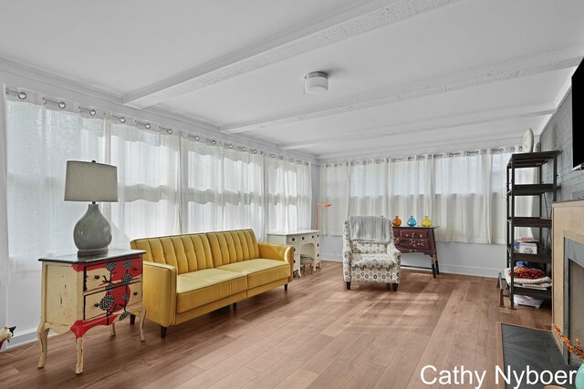 2233 Mills Ave, Muskegon, MI 49445 - sunroom / solarium with beamed ceiling