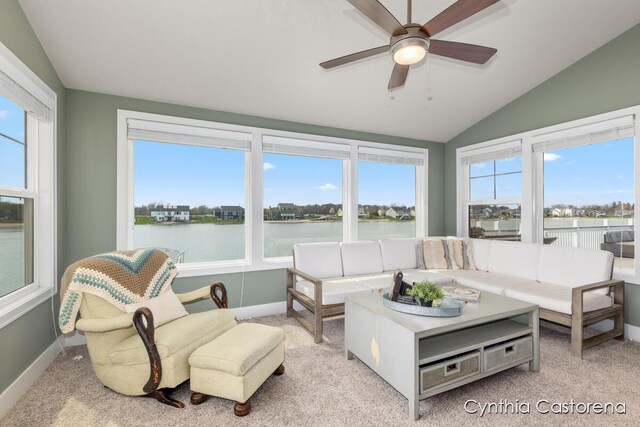 11325 Wake Dr, Allendale, MI 49401 - sunroom featuring a water view