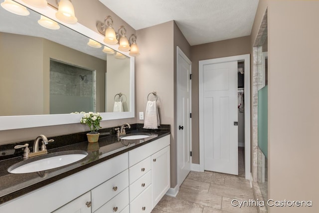 11325 Wake Dr, Allendale, MI 49401 - full bath featuring double vanity, a sink, baseboards, and a walk in closet