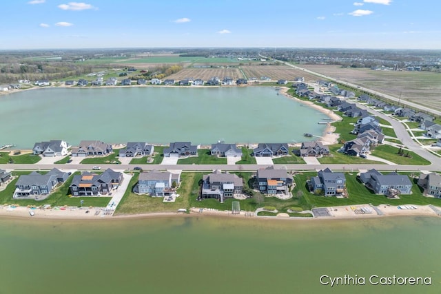 11325 Wake Dr, Allendale, MI 49401 - birds eye view of property with a water view and a residential view