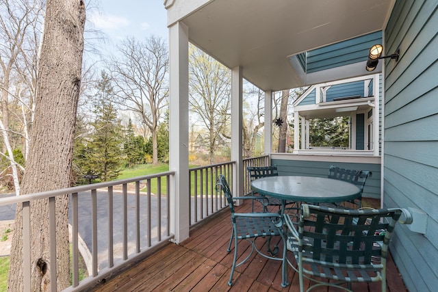 285 Mulholland Ave, Ann Arbor, MI 48103 - wooden deck featuring outdoor dining area