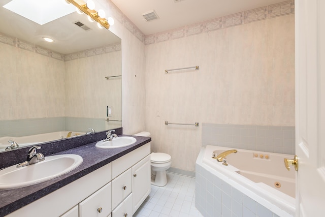 285 Mulholland Ave, Ann Arbor, MI 48103 - full bathroom featuring tile patterned flooring, a sink, and visible vents