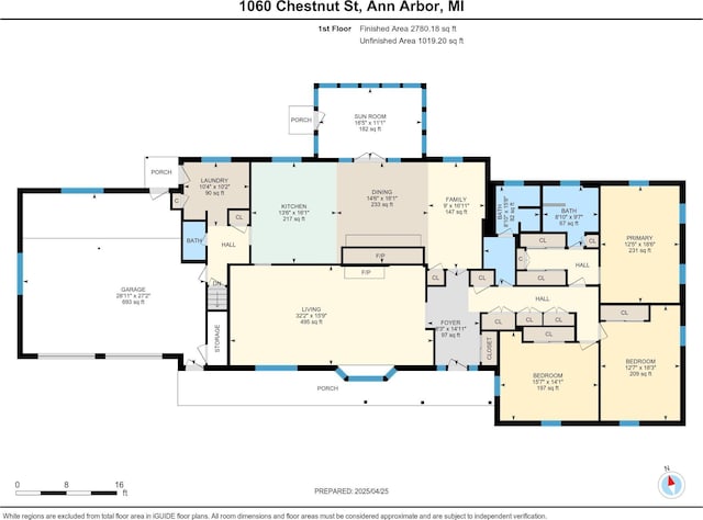 1060 Chestnut St, Ann Arbor, MI 48104 - floor plan