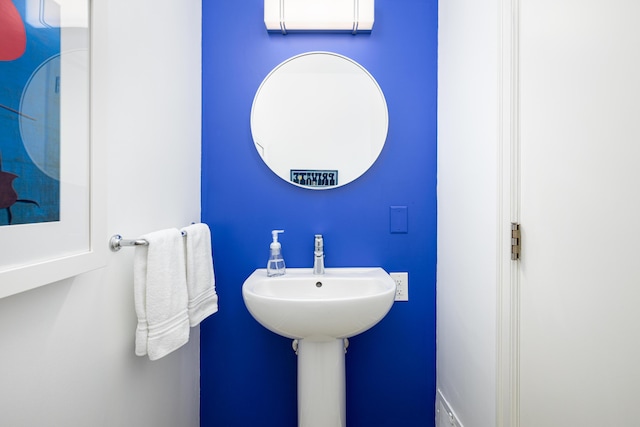 1060 Chestnut St, Ann Arbor, MI 48104 - bathroom featuring an AC wall unit