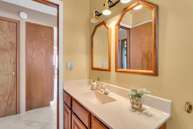 150 Hyde Rd, Clarklake, MI 49234 - bathroom with vanity and tile patterned flooring