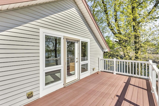 150 Hyde Rd, Clarklake, MI 49234 - view of wooden terrace