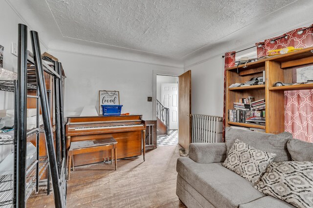 15885 Indiana St, Detroit, MI 48238 - interior space with a textured ceiling and wood finished floors