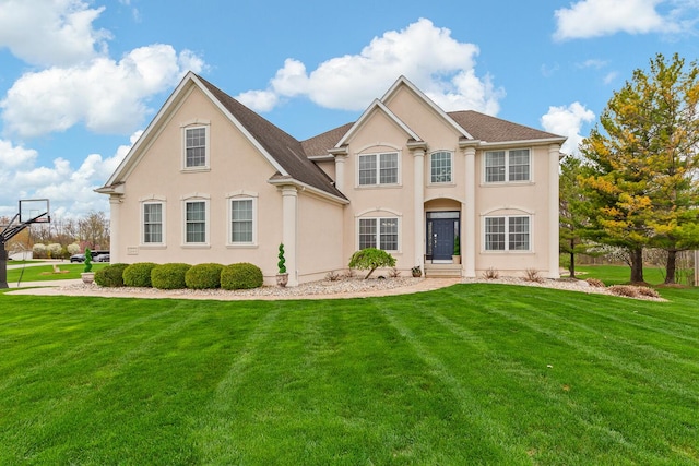 3144 Windmill Ct, Adrian, MI 49221 - view of front of property with a front lawn and stucco siding