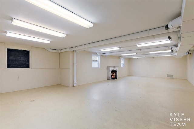 basement with visible vents