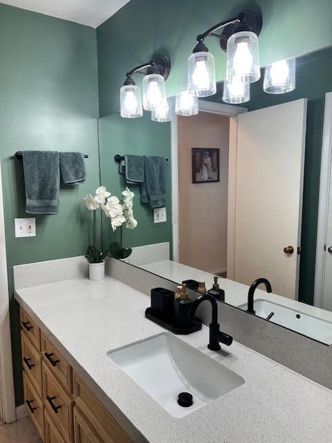bathroom with vanity