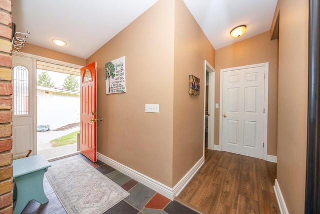 5009 John Holmes Rd, Ann Arbor, MI 48103 - entrance foyer featuring dark wood finished floors and baseboards