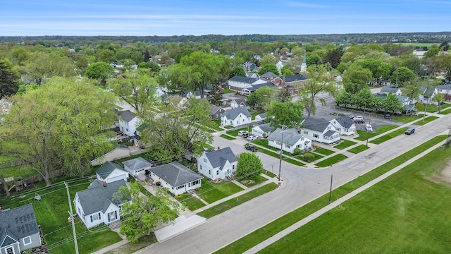 aerial view of property's location featuring nearby suburban area