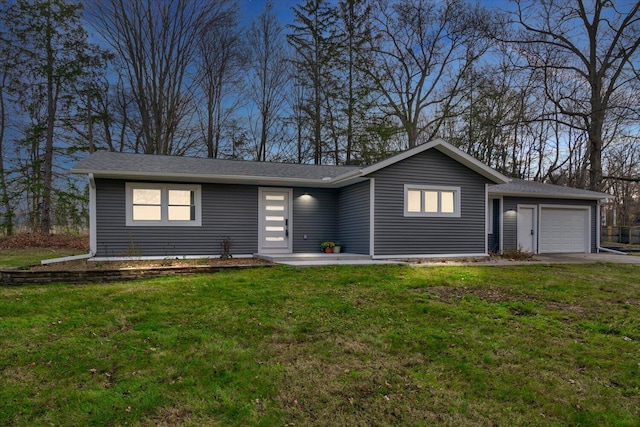 10985 E Cd Ave, Richland, MI 49083 - ranch-style house featuring an attached garage and a front lawn