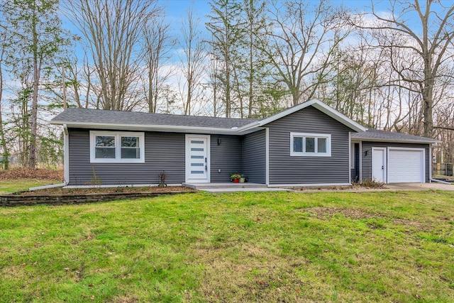 10985 E Cd Ave, Richland, MI 49083 - ranch-style house with a shingled roof and a front yard