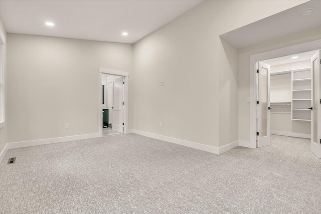 10985 E Cd Ave, Richland, MI 49083 - empty room with recessed lighting, visible vents, and light carpet