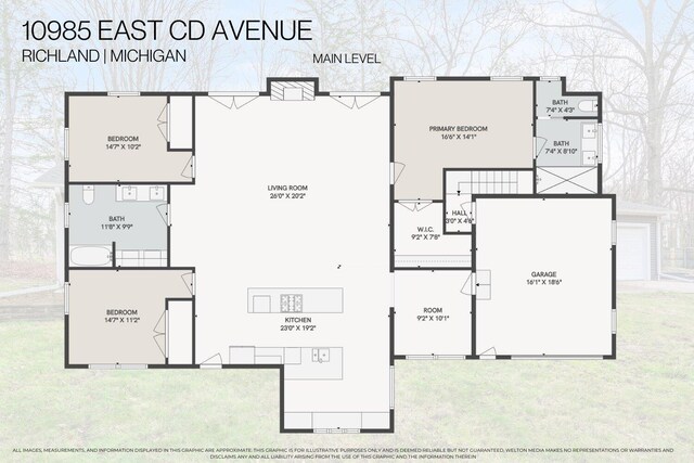 10985 E Cd Ave, Richland, MI 49083 - view of layout
