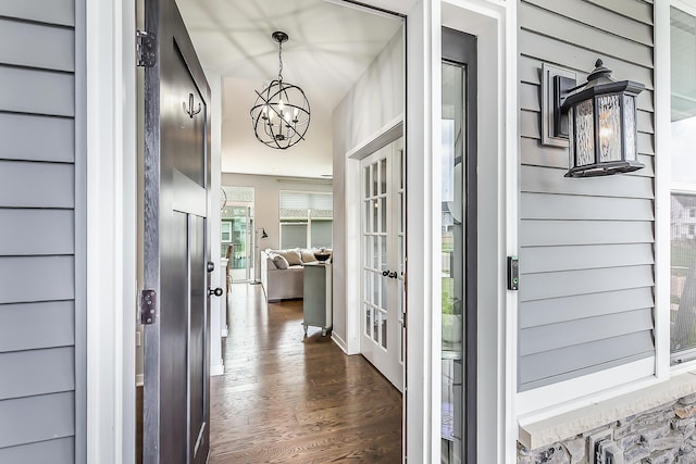 entrance to property with french doors
