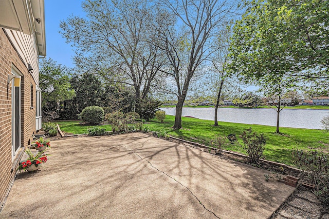 2038 S 7th St, Ann Arbor, MI 48103 - view of patio featuring a water view