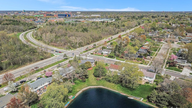 2038 S 7th St, Ann Arbor, MI 48103 - aerial view with a water view