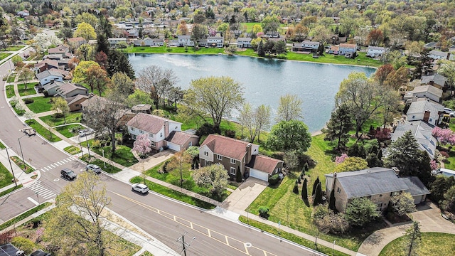 2038 S 7th St, Ann Arbor, MI 48103 - aerial view featuring a residential view and a water view