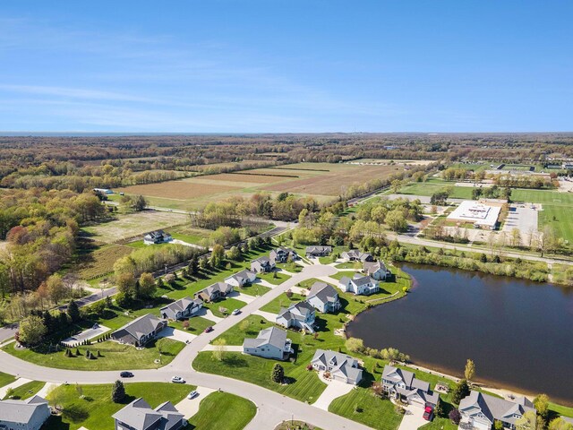 3080 Silver Fir Ct, Holland, MI 49424 - aerial view of property and surrounding area with a nearby body of water
