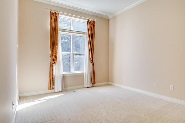 8660 Oakland Hills Cir, Portage, MI 49024 - unfurnished room featuring light colored carpet, ornamental molding, and baseboards